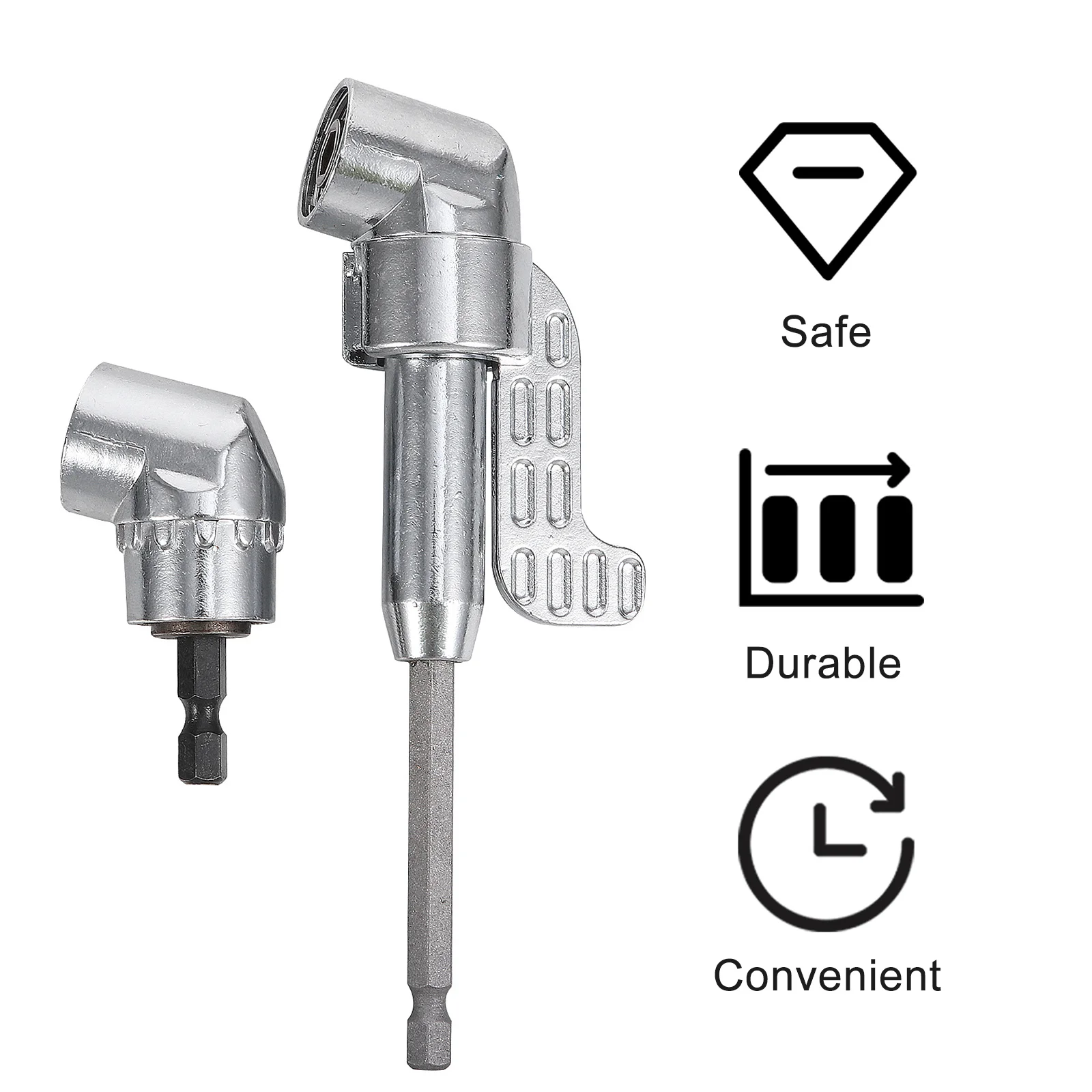 

2Pcs Screwdriver Batch Elbow 105 Degree Adjustable Angled Extension Shank for Electric Drill Wrench Driver Repair Tools