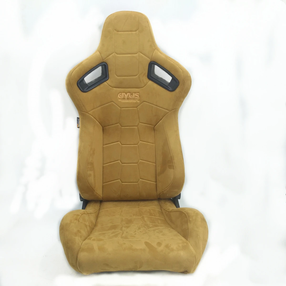 1074 Yellow Universal Vehicle Slider Simulator Gaming Station Adjustable Sim Bucket Racing Seats