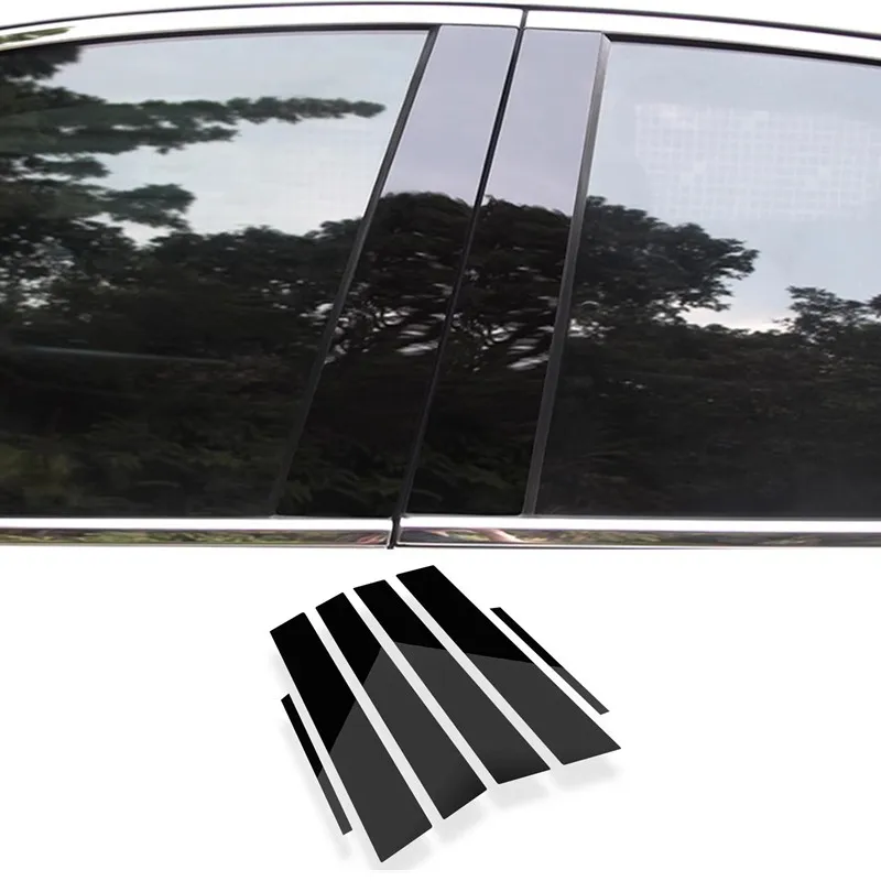 

Автомобильная Колонка B C средняя центральная колонка отделка окна из углеродного волокна для BMW X4 2014-2018 2019-2024 F26 G02 автомобильные аксессуары