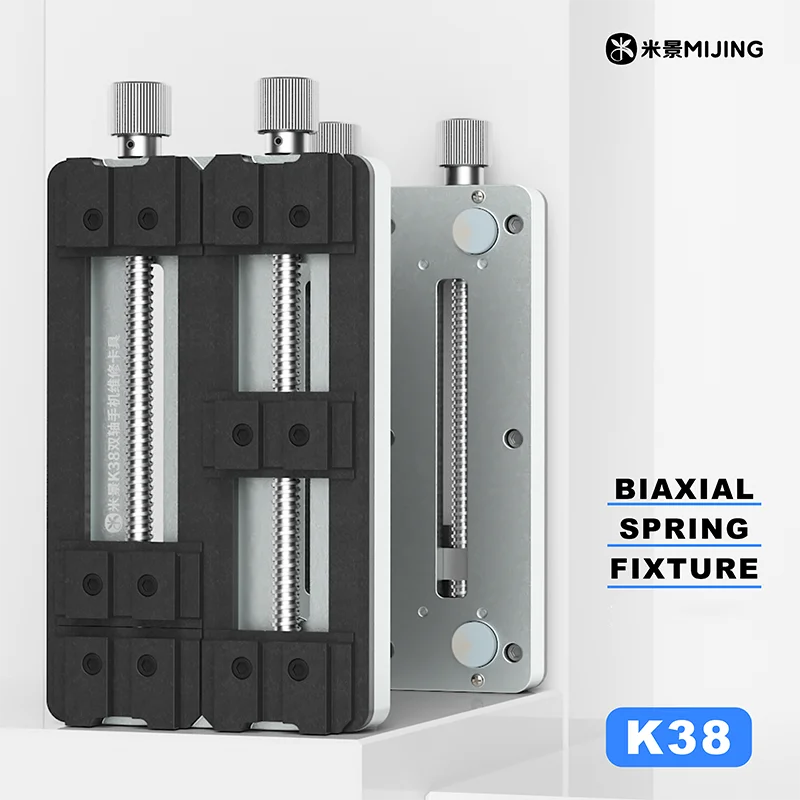 

Зажим для ремонта телефонов MIJING K38: двухосевой пружинный фиксатор с блокировкой отскока, инструмент для ремонта пружинных зажимов