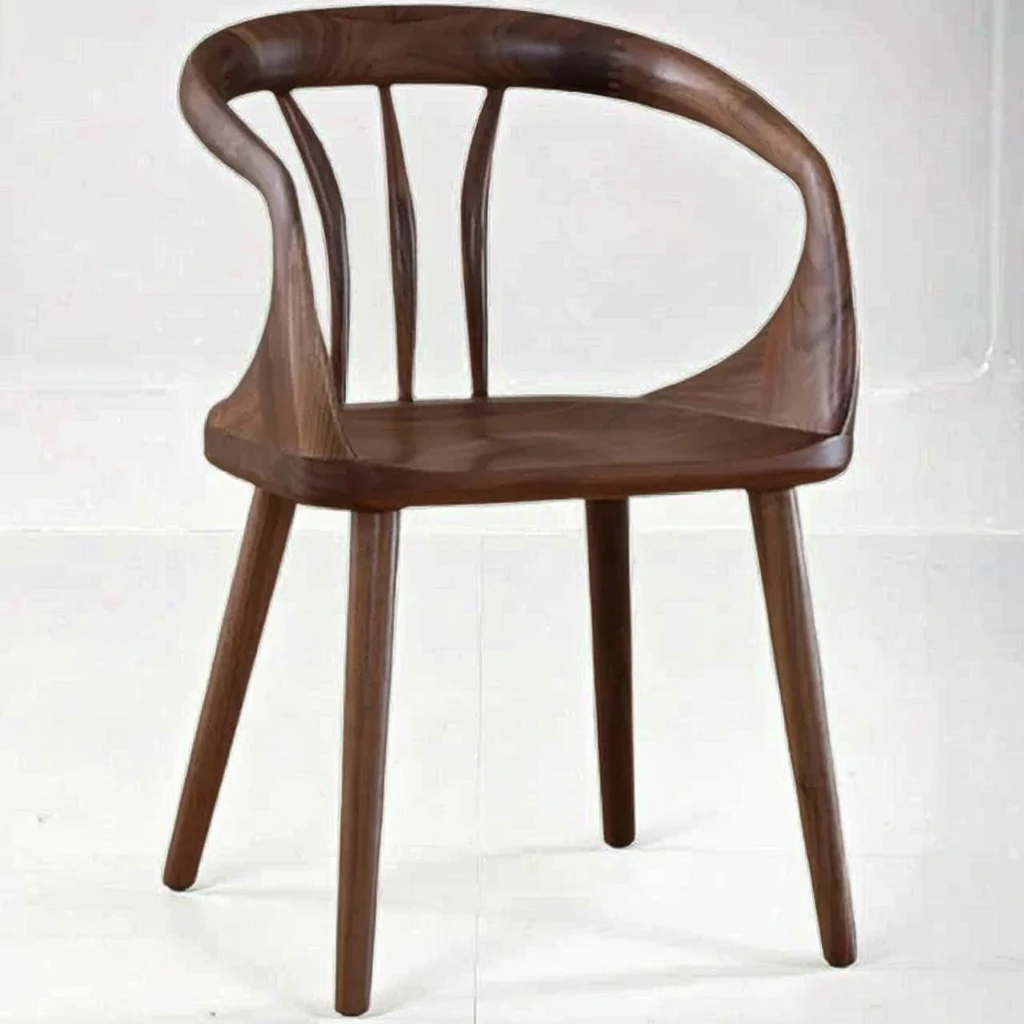 Küche Italienische Moderne Esszimmers Tühle Hochwertiger Sessel Aus Massivem Walnussholz Für Esszimmer