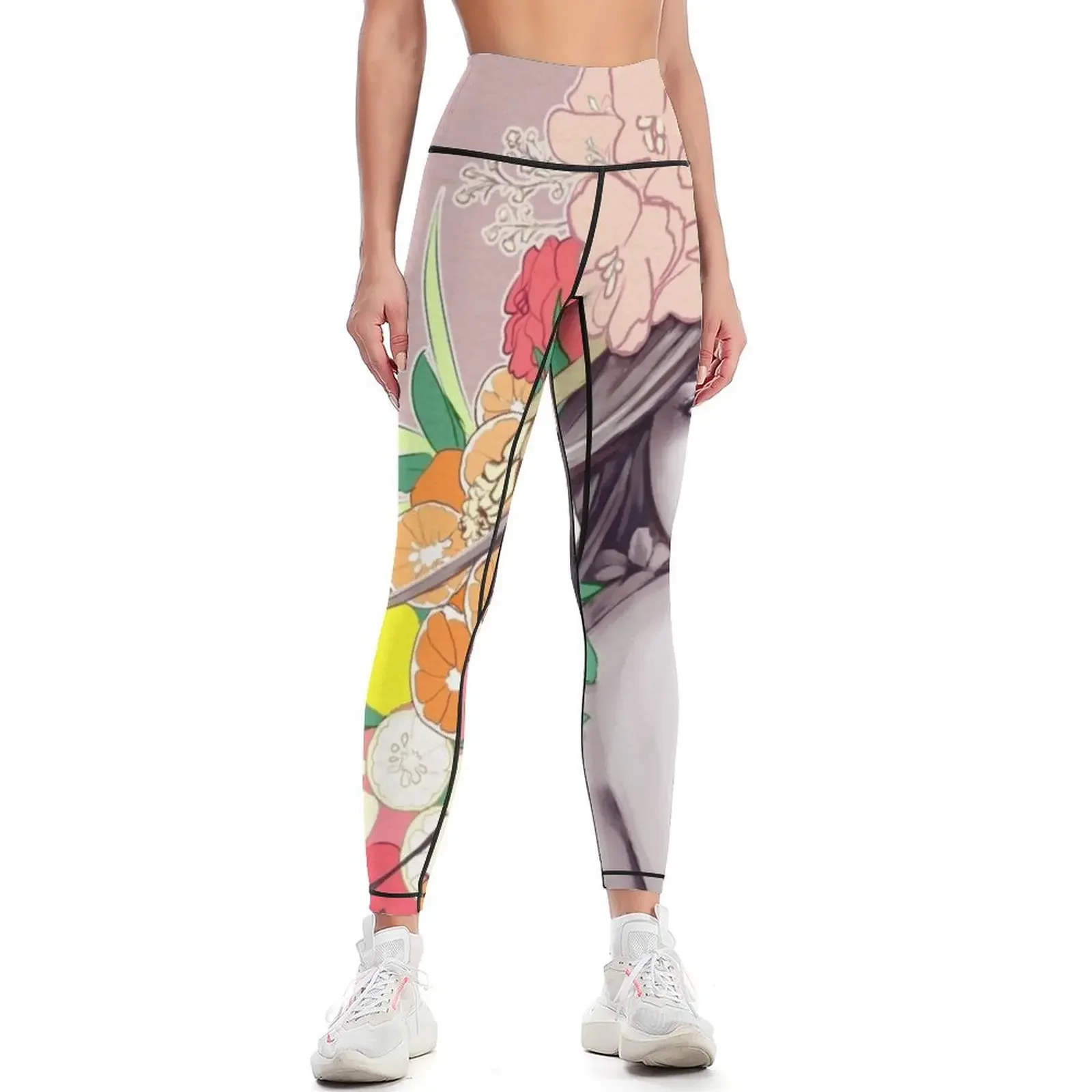 

Flower Fruits Leggings sports for push up gym top Womens Leggings