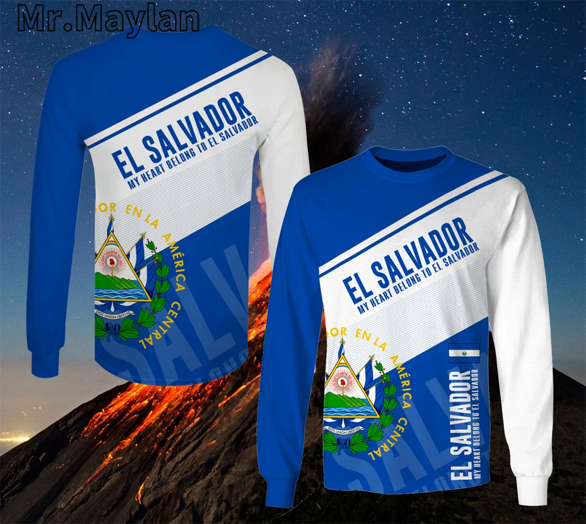 PERSONALIZED EL SALVADOR Country Flag 3D Unisex Hoodie Men/Women Sweatshirt Streetwear Zip Pullover Casual Jacket Tracksuits K33