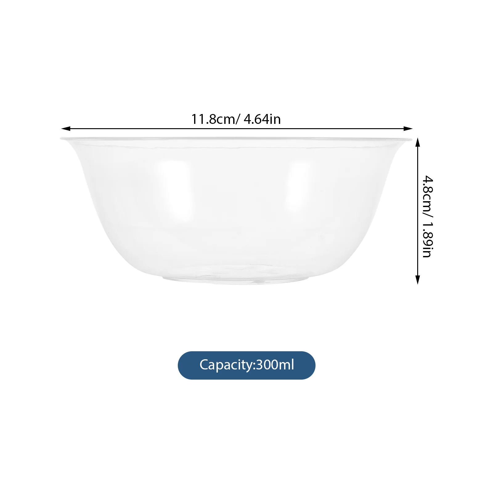 50 Pcs Portable Salad Bowls Camping Snack Container Storage Multi-function Plastic Eating