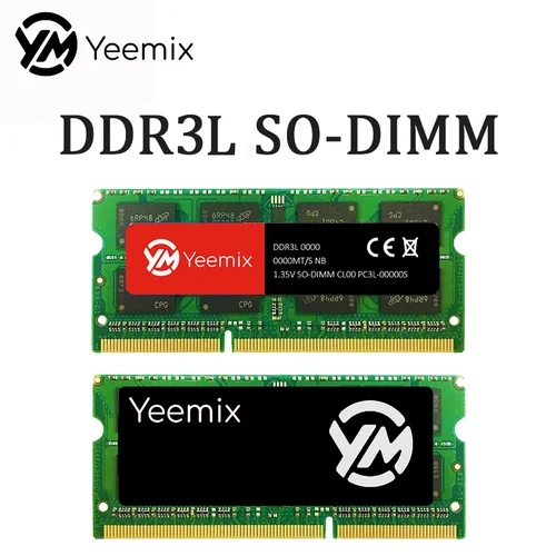 Imagen 2 del producto Yeemix DDR3L 4GB 8GB 1066 1333 1600 1866MHz PC3L-8500 PC3L-10600 PC3L-12800 PC3L-14900 SO-DIMM 204PIN Memoria RAM para computadora portátil 1,35 V