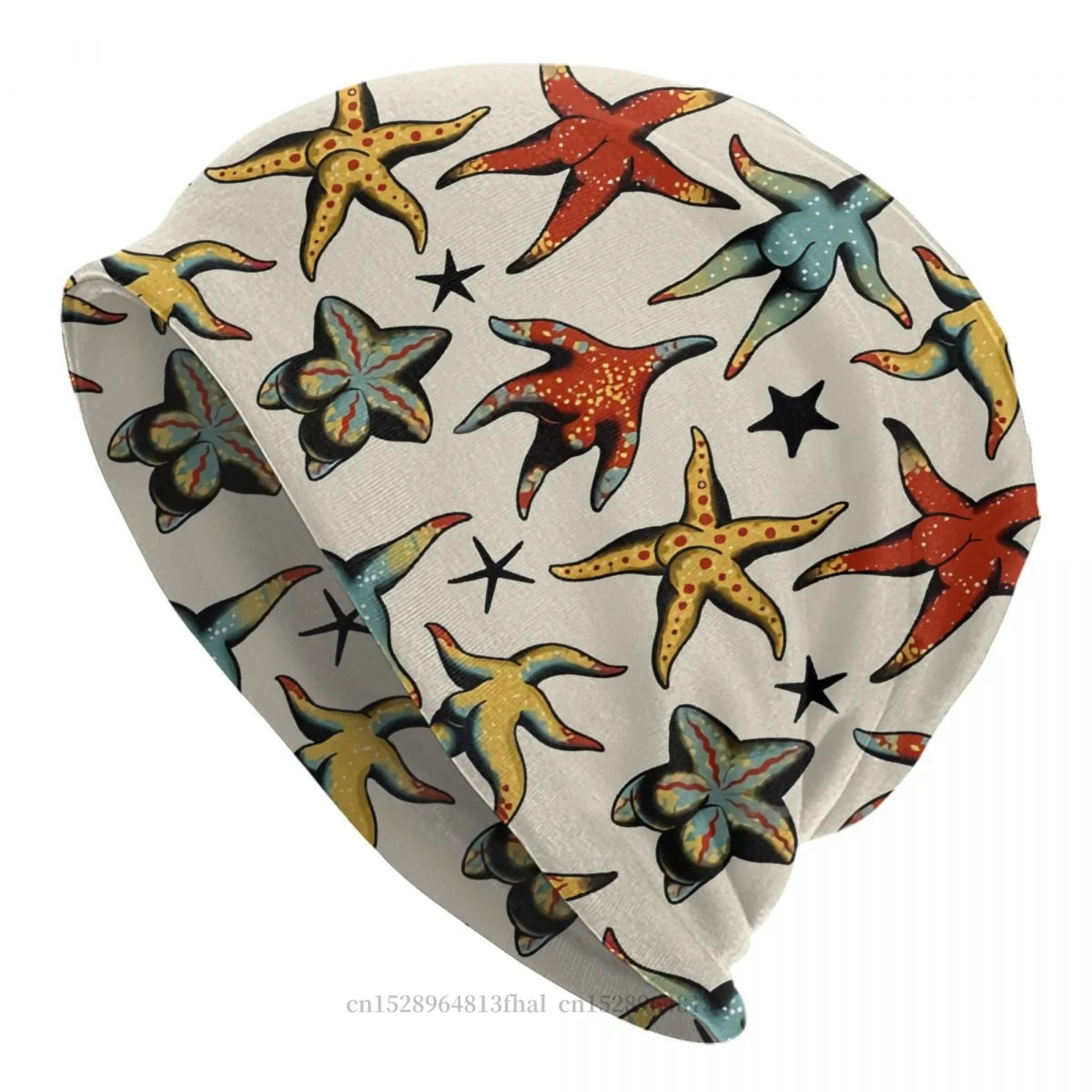 

Шапочки, шапки, шапка s с морской звездой, с татуировкой, блестящая тонкая шапка, осенне-весенняя шапка, шапки для мужчин, женщин, Мужская Уличная Лыжная шапка