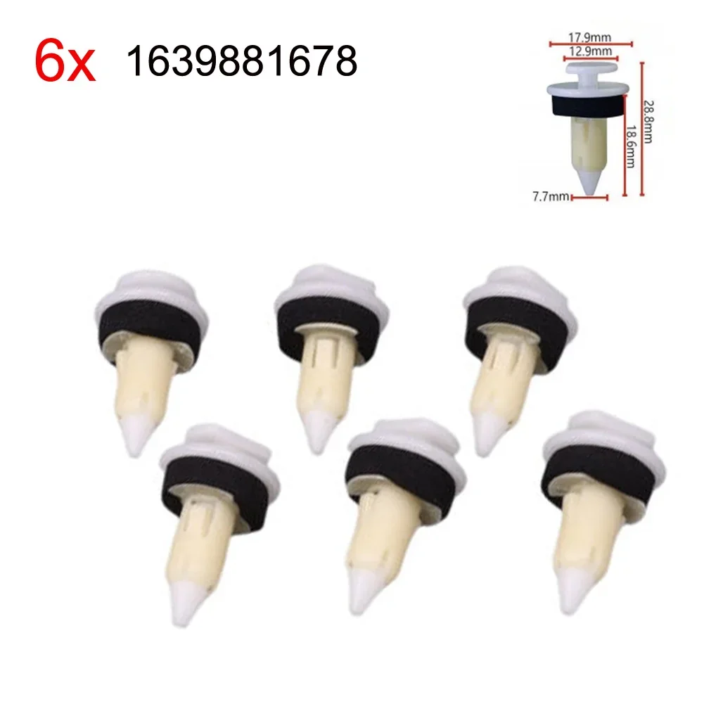 6Pcs Car Fastener Clip-Inner Door Panel With Sealer 1639881678 For Mercedes W163 Trim Panel Fastener Clip Car Accessories