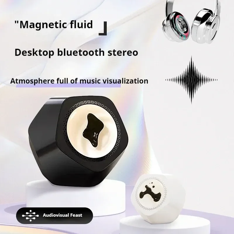 Frekvens New Pro Magnetic Fluid Bluetooth Speaker Interaction Ultra Low Frequency Rhythm Magnetic Fluid Creative Gift Sound Box