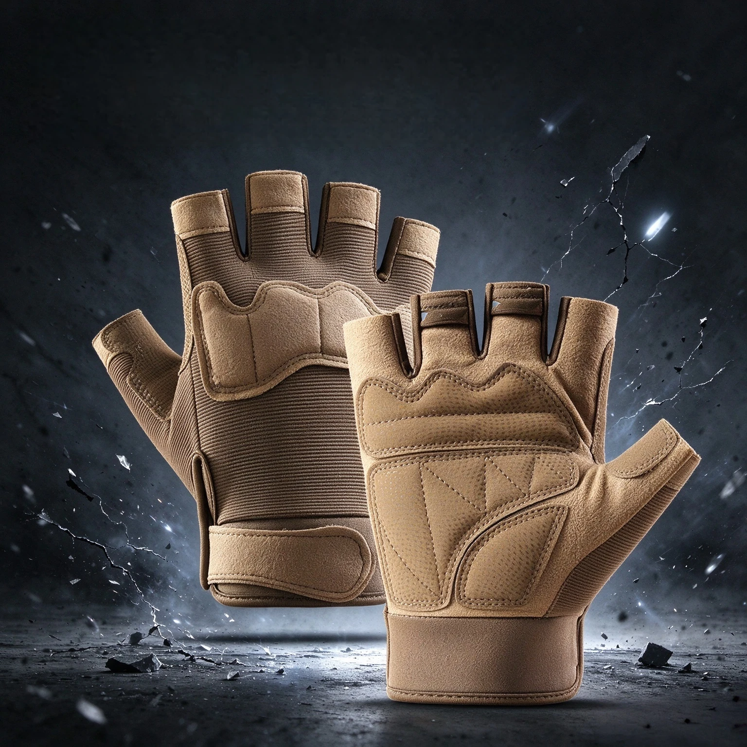 Tactical Half Finger Gloves Shockproof EVA Protection Non-Slip Palm for Motorcycle Climbing Cycling Outdoor Training Gloves
