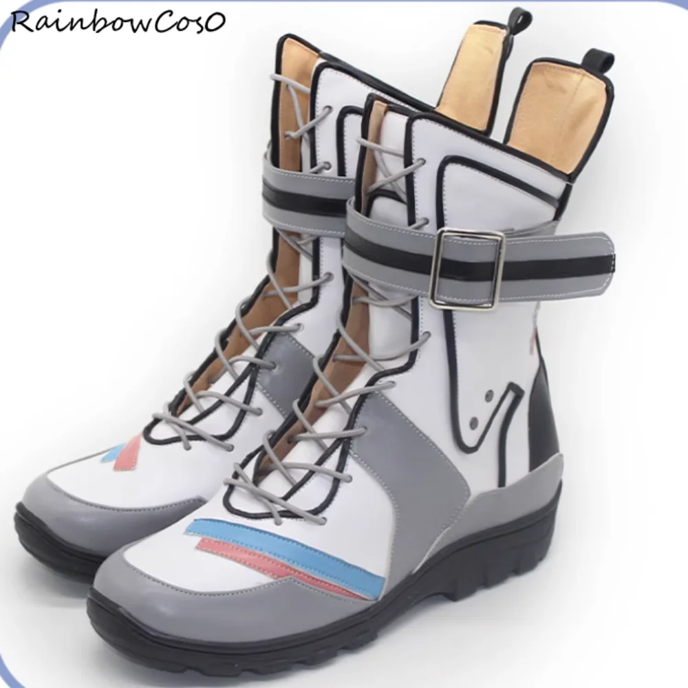 Shiun Sumika Gakuen IDOLM@STER Cosplay Shoes Boots Game Anime Halloween Christmas RainbowCos0 W5513