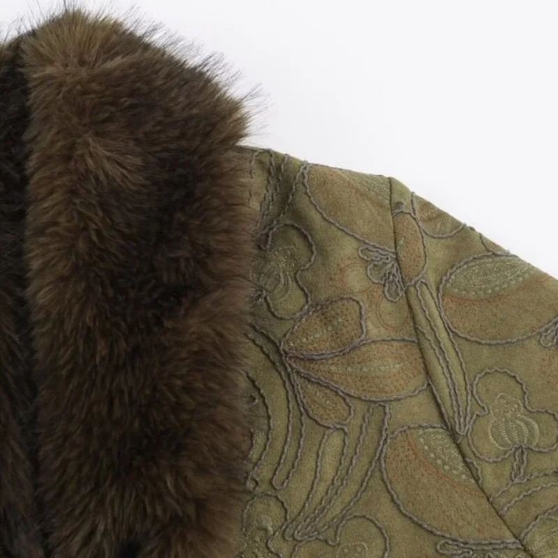 Cappotto corto reversibile ricamato da donna Giacca doppia faccia Capispalla alla moda