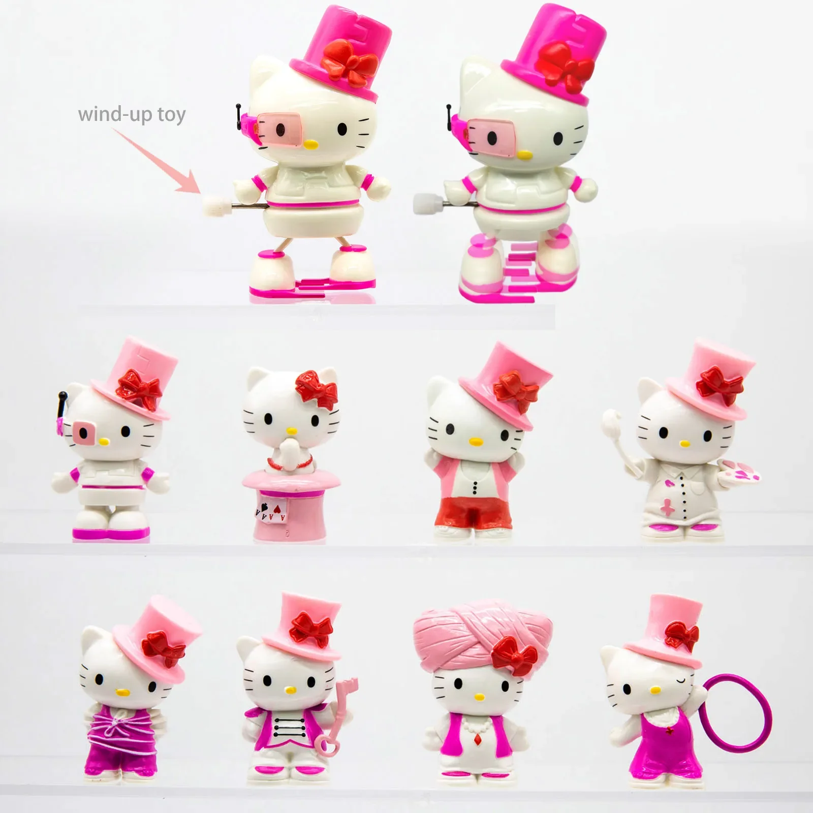 

Персонажи Sanrio, волшебник, слепая коробка, игрушки, кавайные фигурки, автомобильные украшения, коллекция декора для стола, детские рождественские подарки
