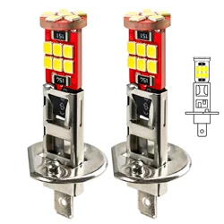 2pcs H1 Car Head Light Bulbs Front Bumper Fog Lamp Bulb 3W 12V Xenon White 6000K Headlights Auto Driving Lamp Car LED Lighting