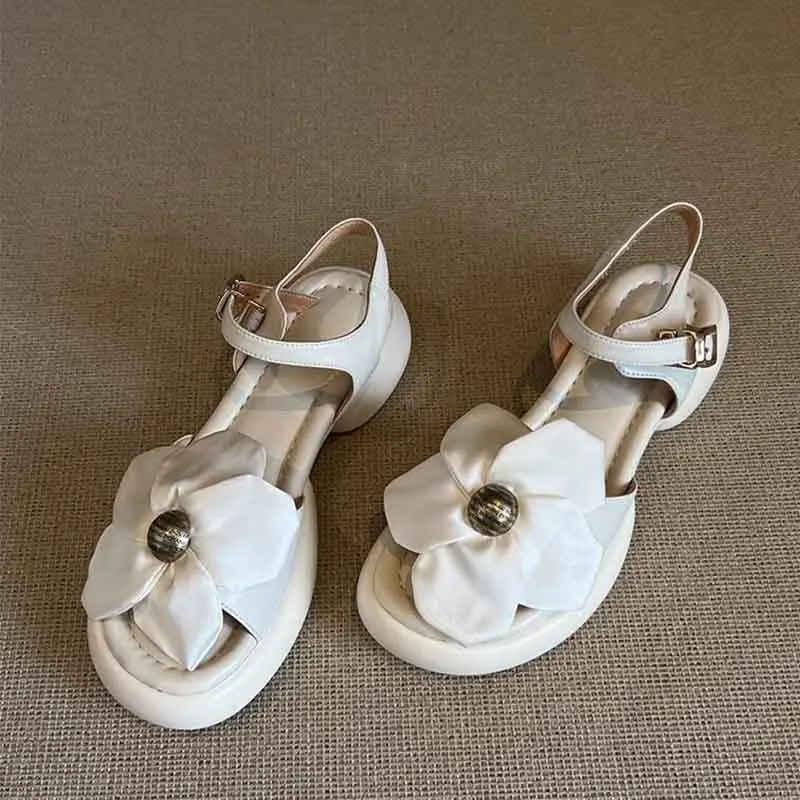 Blumen-Damensandalen Flache Plateauschuhe Damen-Pantoffeln Lässige Strand-Flip-Flops Bequeme Elegante Mujer Slides