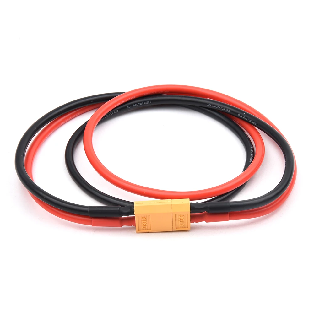 1 SZTUK 40CM / 60CM 12AWG XT60 Wtyczka żeńska do XT60 Wtyczka męska Adapter Złącze Silikonowy drut miedziany Kabel połączeniowy akumulatora