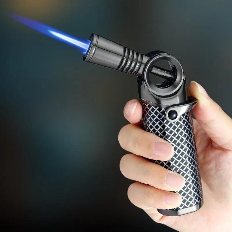 2026 JOBON Zinc Alloy Rotating Nozzle High Power Spray Gun Butane Gas Torch Lighter Safety Lock Switch BBQ Kitchen Igniter