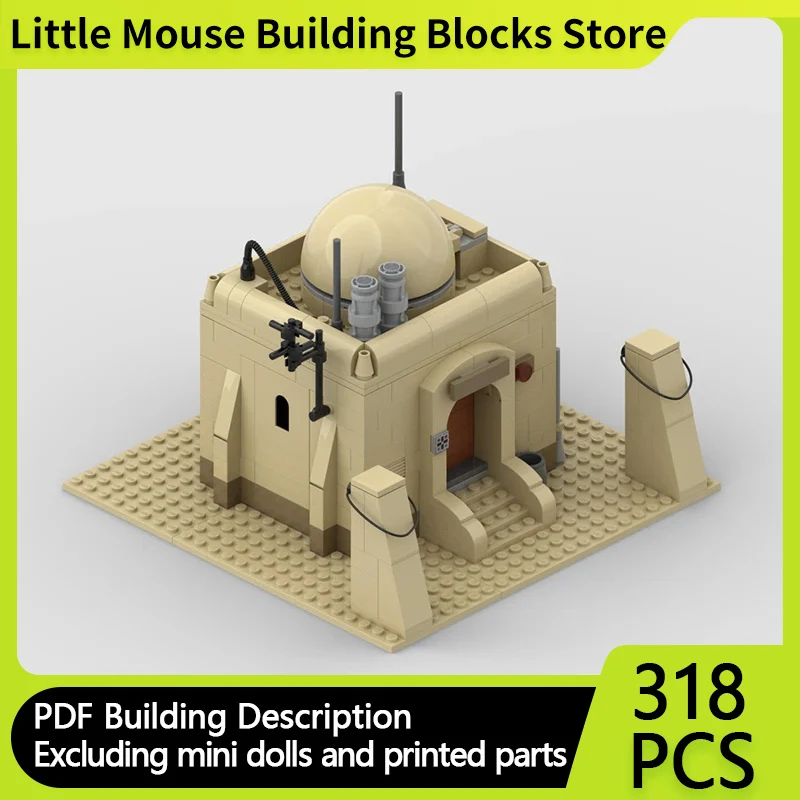 Star Movies Model MOC Building Bricks Military Desert Base Houses Modular Technology Gifts Holiday Assemble Children Toys Suit