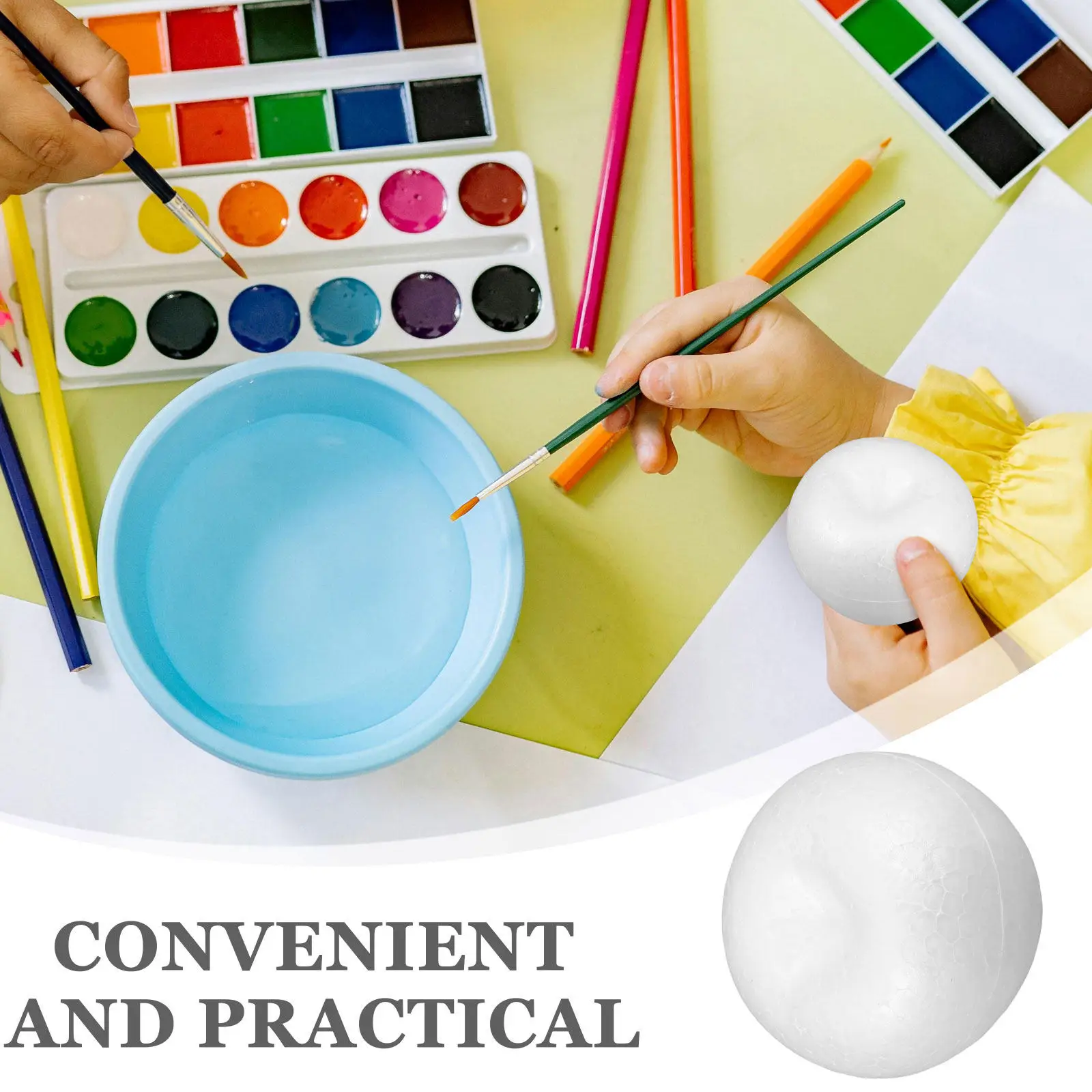 20Pcs White Foam Models for Kids DIY Crafts Painting Holiday Decorations Family Bonding Educational Art Projects Blank
