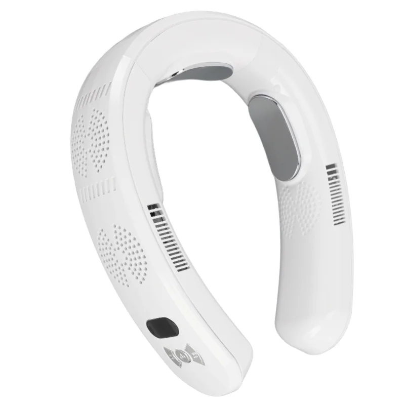 

Портативный шейный вентилятор для кондиционера, полупроводниковый охлаждающий безлопастной вентилятор 6000 мАч, охлаждающий нагрев, перезаряжаемый тихий цифровой дисплей