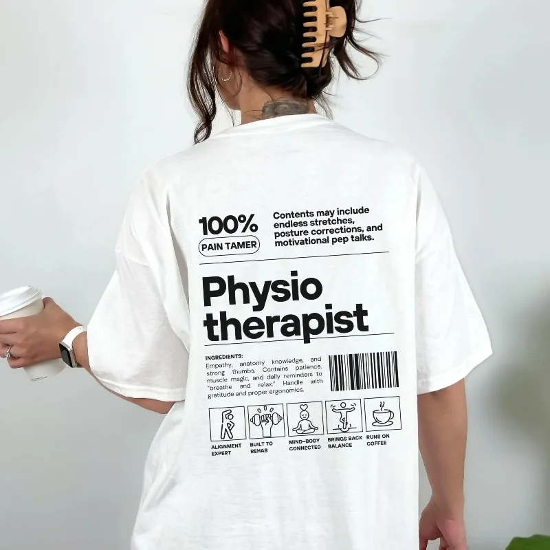 Camiseta de Fisioterapia, Sudadera con Capucha, Regalo de Navidad para Fisioterapeutas, Camiseta para Asistente de Fisioterapia