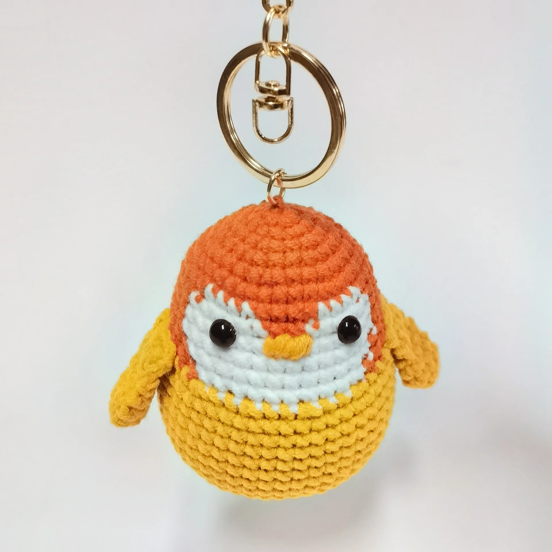 

Creative Penguin Doll Crochet Keychain Wholesale Cute Penguin Knitting Keychain For Bag Pendant Car Keyrings With Penguin Doll