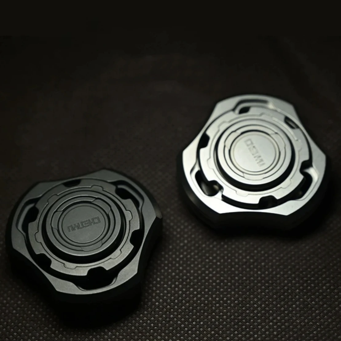 CNC อย่างแม่นยํา Fidget Slider Spinner EDC ของเล่น Dual Bearings Design Titanium Alloy Sensory ความเครียดบรรเทา ADHD Focus