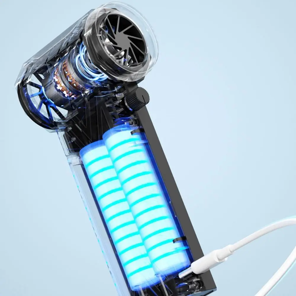 محرك بدون فرشاة توربو مروحة عنيفة 200 واط 52 متر/الثانية منفضة هواء كهربائية متعددة الوظائف قابلة للشحن منفاخ هواء قوي تهب الثلج