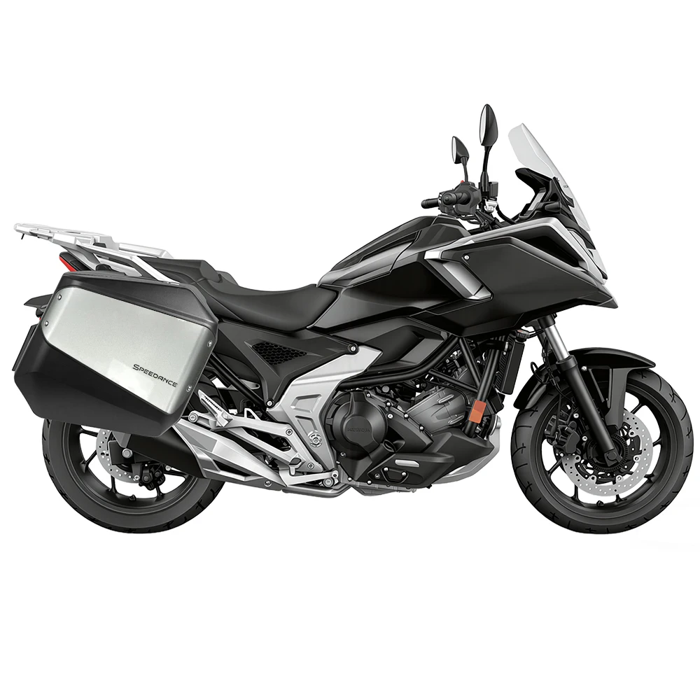 Motorcycle Side Cases for Honda NC750X Quick Release Waterproof Plastic Panniers, Luggage Storage for Moto Travel