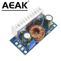 AEAK DC-DC Boost Converter Non-isolated Step-Up Power Supply Module With Heat Sink Adjustable 4.5V-32V to 5-42V 6A Free Shipping