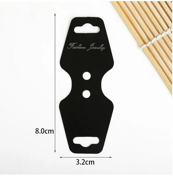 

200Pcs Black Necklace Jewelry Display Cards Waterproof Good Toughness Large Practical for Necklaces Bracelets