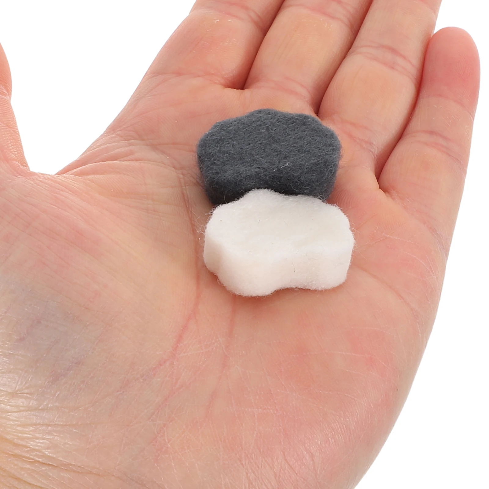

2Pcs Erhu Sound Filter White Black Wool Noise Reducing Pads Durable Accessory for Practice Performance Erhu Sound Reducer