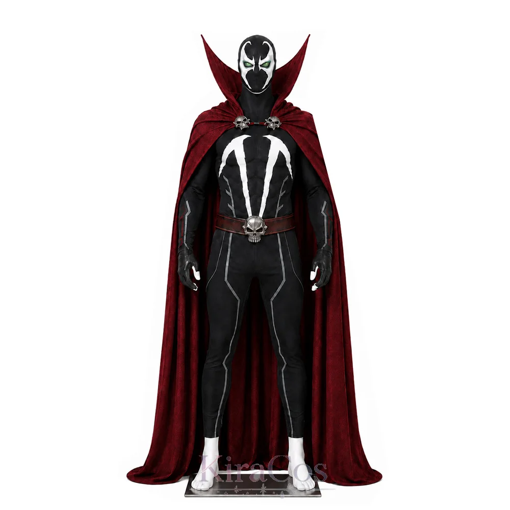 Anime Character Superhero Spawn Cosplay Costumes with Cloak Halloween Party Costume Performance Clothes for Adults