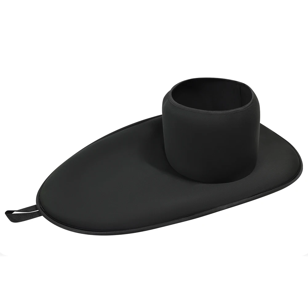 

Black Kayaking Waterproof Skirt Lightweight Neoprene Equipment Kayaking Elastic Design Suitable For 90x52cm Cockpit