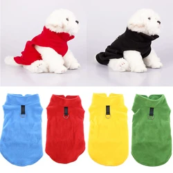 Pet Fleece Vest Pet Vest Dog Vest Solid Color Universal Solid Color Comfortable Casual Fleece Warm Dog Clothes Pet Supplies