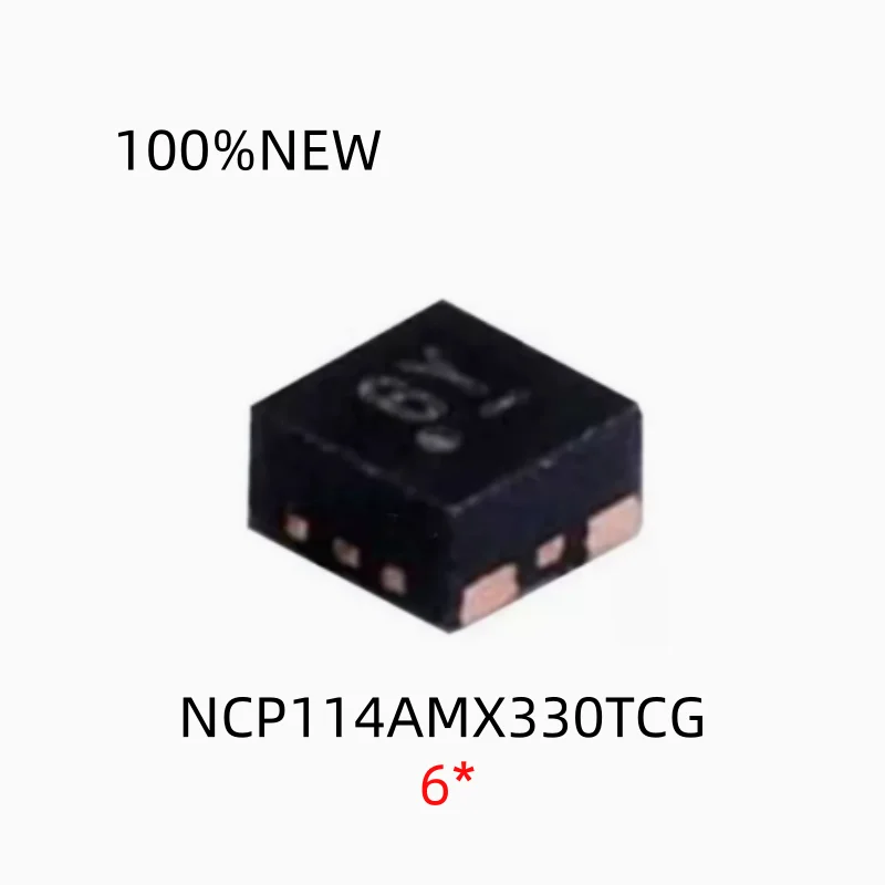 (50 Pieces) 100% New Ncp114Amx330Tcg Silk Screen 6* Package Udfn-4 Linear Regulator Chip Integrated Circuit Ic