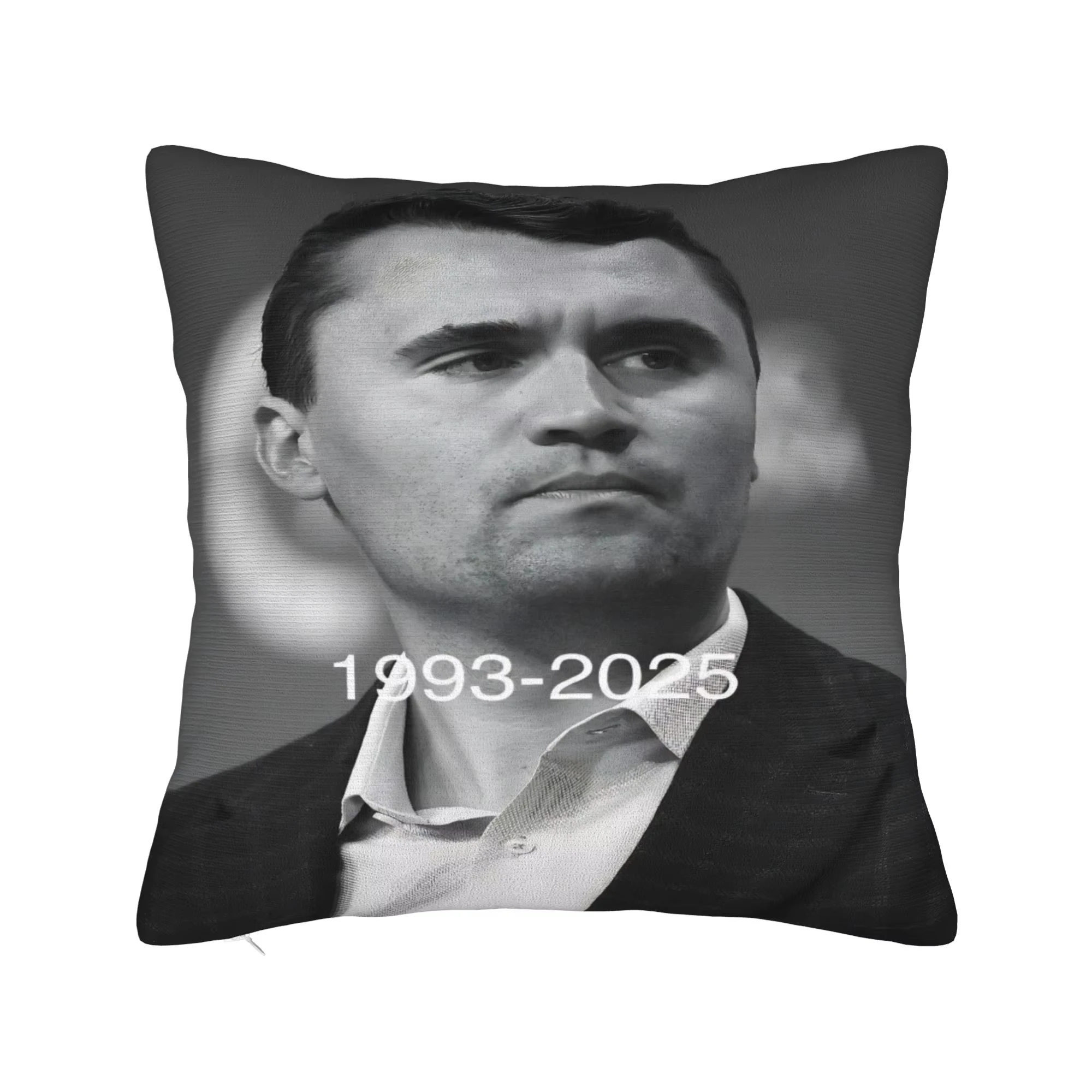 Dubbelzijdige Charlie Kirk R.I.P kussensloop, vintage zachte kussensloop voor bank en slaapkamer decor