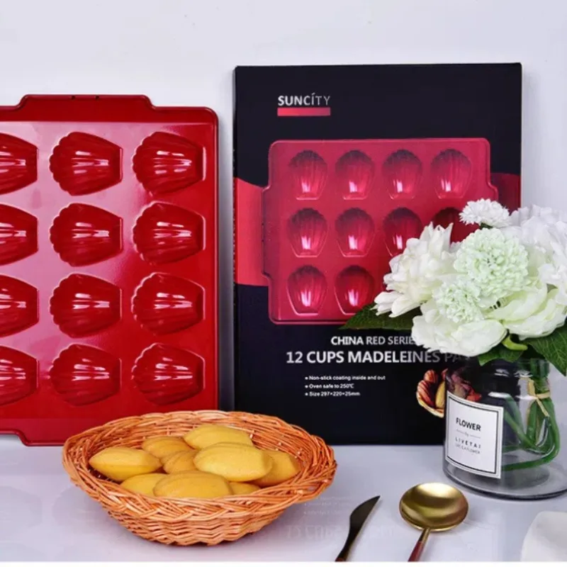 

12 Consecutive Cake Molds, Chocolate Madeline Shells, Mafen and Mafen Baking Pans, Home Baking Molds, Food Grade Materials