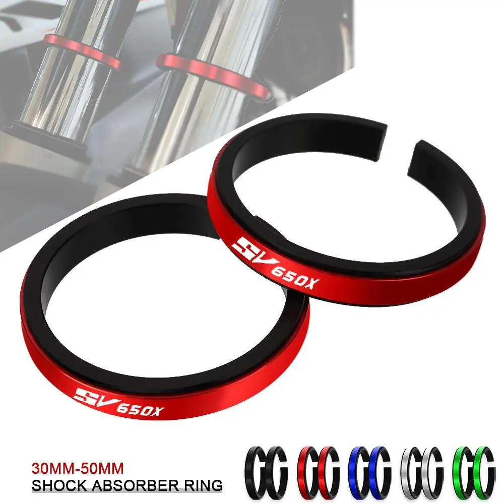 For SUZUKI SV650 SV650X SV 650 ABS SV 650X Front Fork Suspension Expandable Shock Absorber Auxiliary Adjustment Rings 30MM-51MM