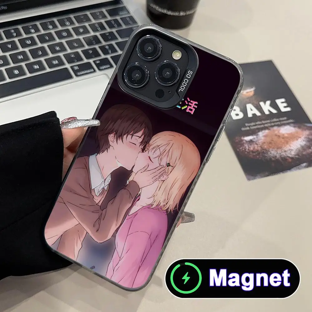 

Anime Gimai Seikatsu Phone Case for iPhone 17 16 15 14 13 12 11 Air Pro Max Plus Colorful Silver MagSafe Cover