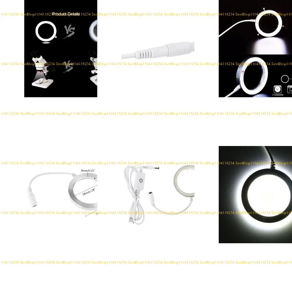 

P9FB High Performance Microscope Ring Light USB Plug Adjustable Ring Light 60 LED