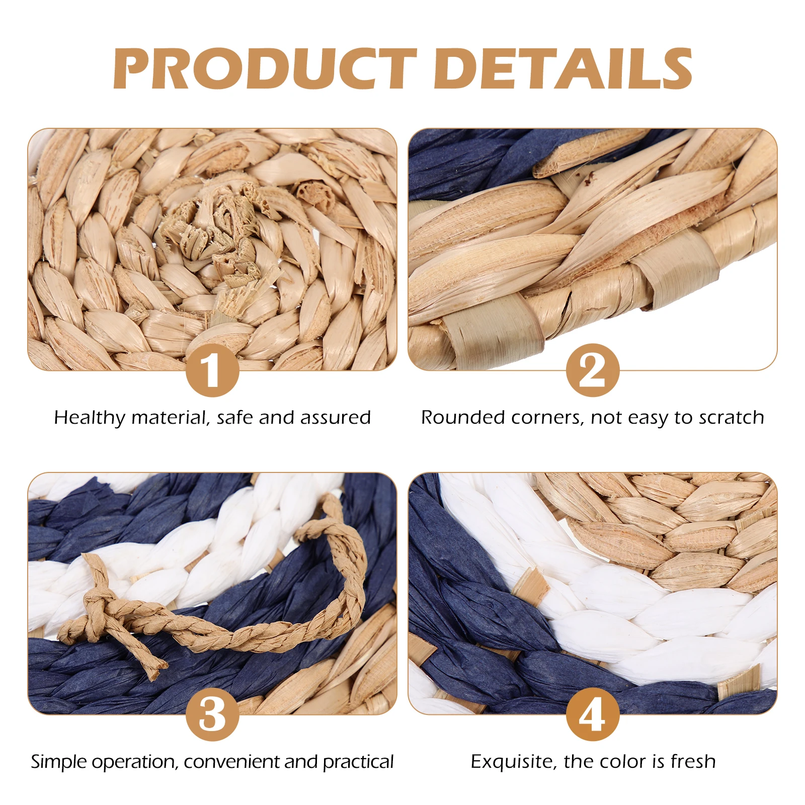 

Creative Woven Wall Hanging Decor Handmade Cattail Grass Hanger Home Bedroom Decoration Long Lasting Texture Fresh Color