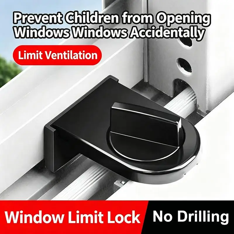 ⑥ 1PC Sliding Sash Stopper Cabinet Lock Straps Door Security Anti-theft Lock Window Sliding Doors Lock Baby Kids Child Safety