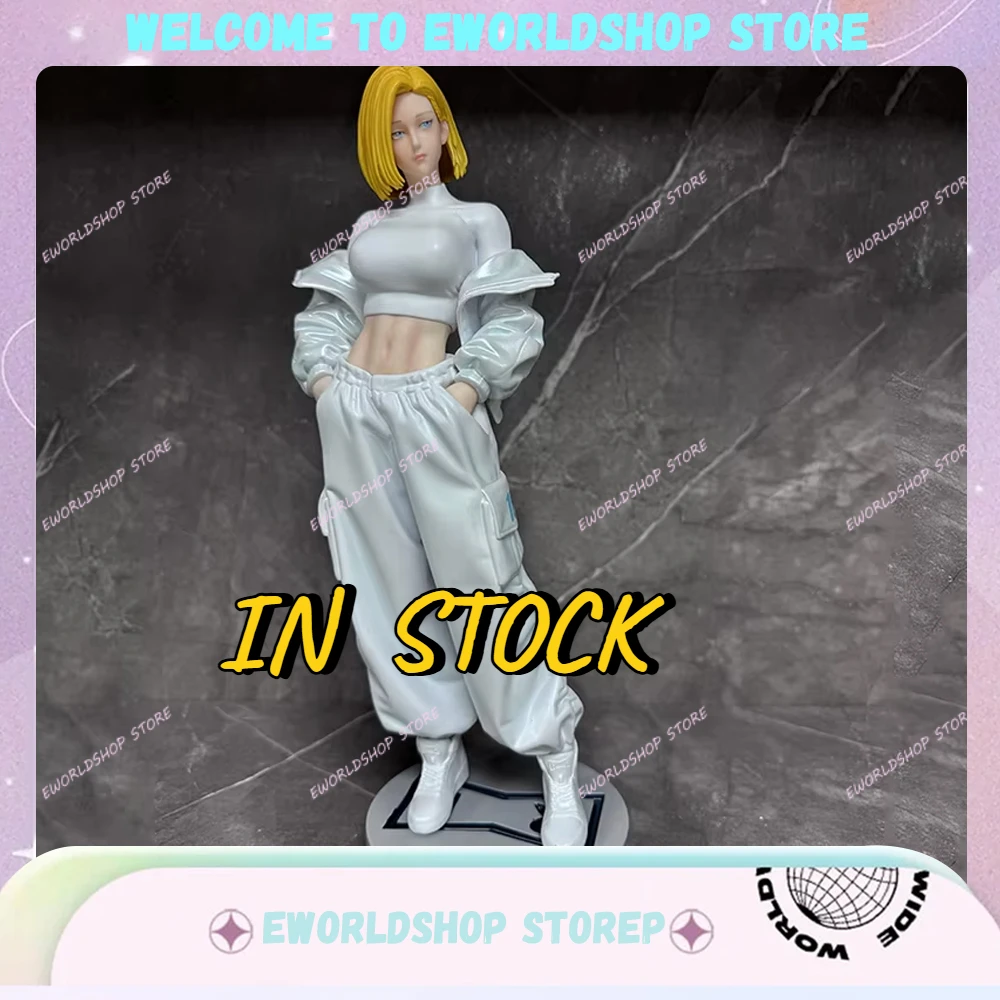 En STOCK, figuras de Dragon Ball Z de 29CM, Android 18, figura de acción de niña, estatua de PVC, figura de Anime, modelo de colección, decoración de escritorio, juguete para regalo