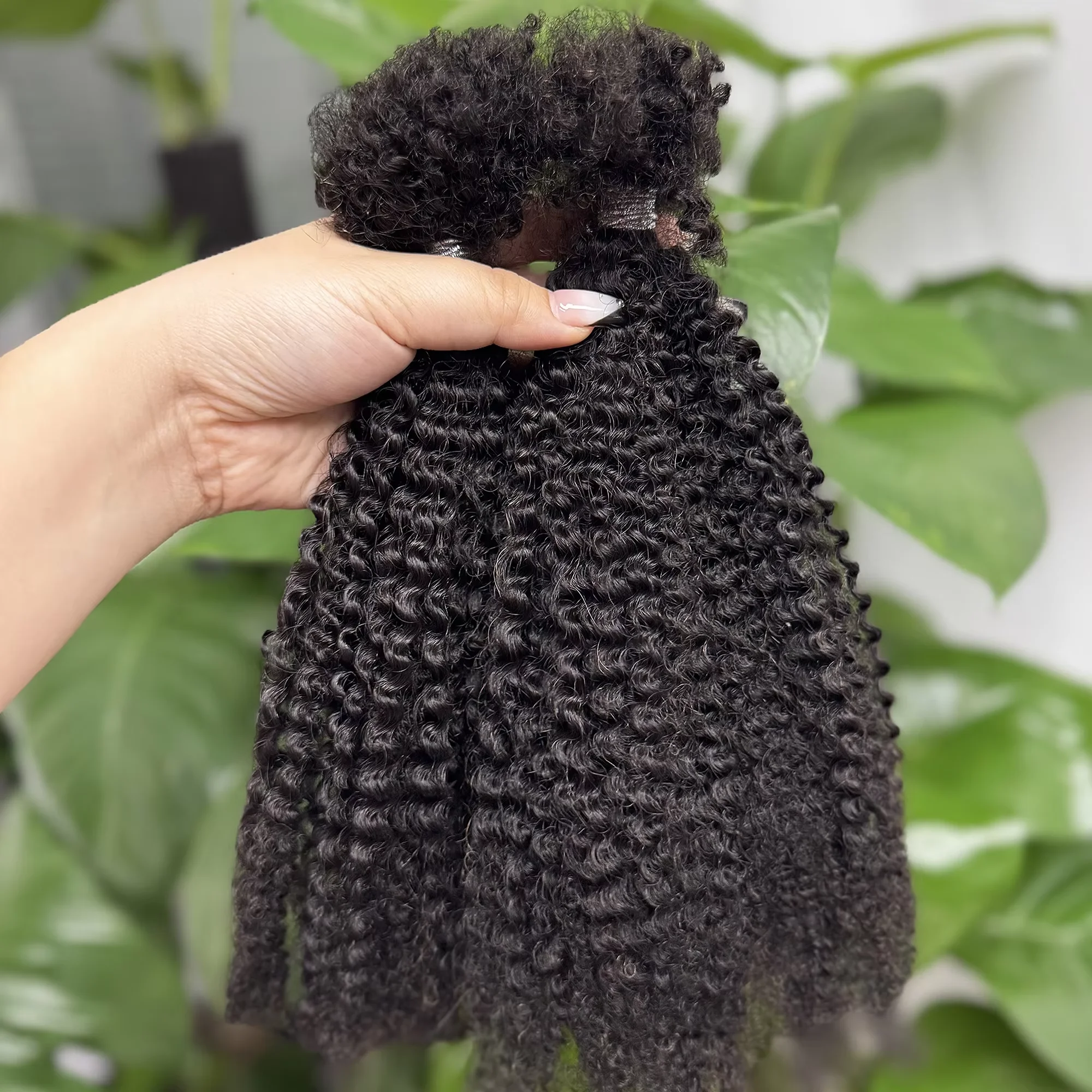 Afro Kinkys Bulk Human Hair for Twists Braiding Locs Dreadlock Extension Afro Kinky Curly Human Braiding Hair for Men Women Kids image 6