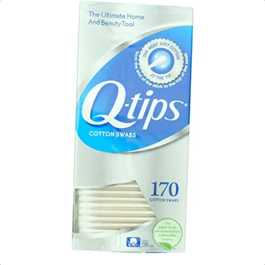 Cotonetes QTips 170 unidades pacote de 4