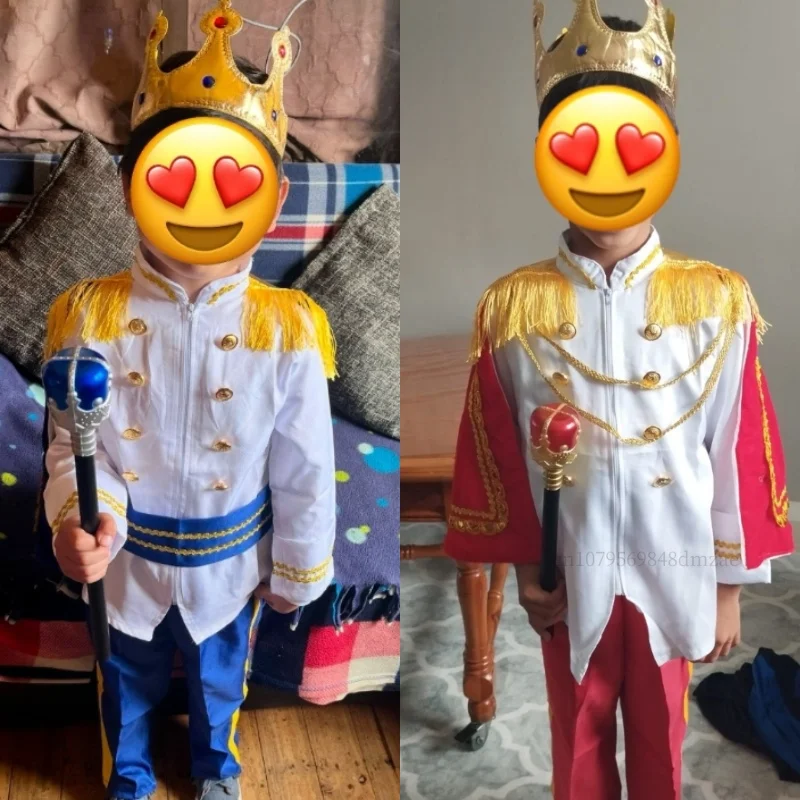 New Cosplay Prince Costume, Children's Halloween King Cosplay Costume, Makeup Ball, Kindergarten Performance Costume