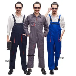 Bib Overalls Work Overall Uniforms Men Women Work Coveralls Welding Suit Car Repairman Workshop Mechanics Dungarees Cargo pants