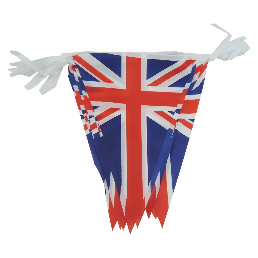 British Flags Banner Party Decoration Scene Layout Bunting Pendant Banner Union Jack Festival Hanging Decor Banners English UK