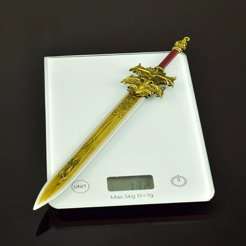 30cm/11.81in Creation of The Gods Gaming Peripheral Model Metal Craftwork Ornament Jue Sword Desktop Display Ornament Collection