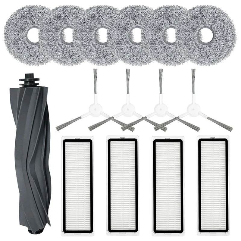 

Сменные детали для пылесоса Xiaomi X10, основная боковая щетка, фильтр НЕРА, насадка на швабру, сменные детали, 1 комплект, для Dreame L10s Ultra L10 Ultra